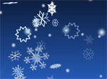 3D Winter Snowflakes Bildschirmschoner