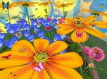 Flowers And Butterflies Bildschirmschoner - Bildschirmschoner von Tieren