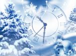 Snowfall Clock Screensaver - Holiday Screensavers