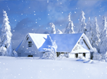 Snowfall Fantasy Bildschirmschoner - Bildschirmschoner im Winter
