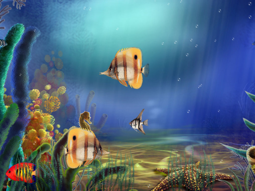 Animated Aquarium - Animated Aquarium Screensaver - FullScreensavers.com