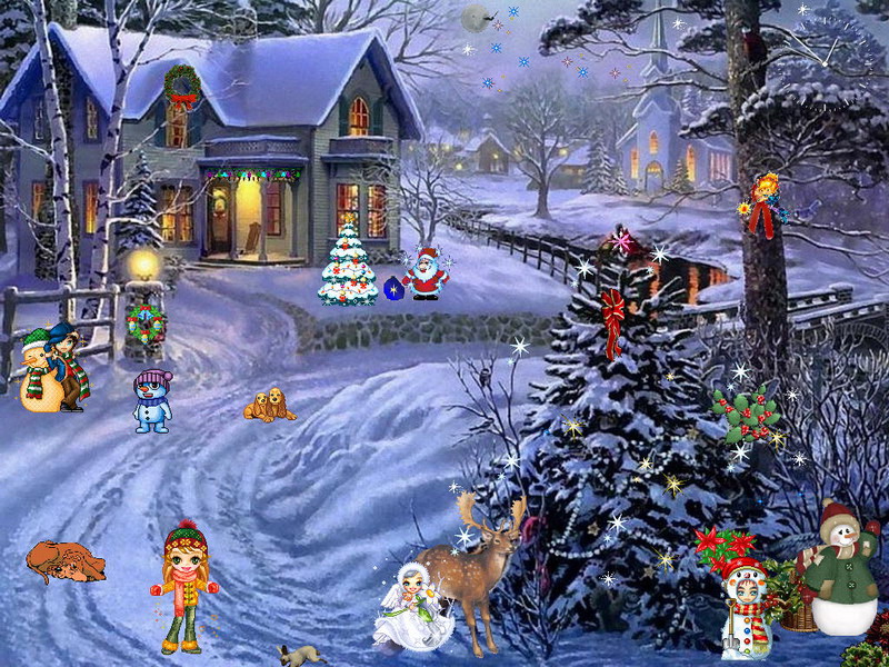 Christmas Paradise - Christmas Screensaver - FullScreensavers.com