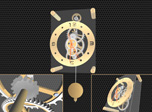 Kostenloser 3D-Bildschirmschoner - Pendulum Clock 3D - Screenshot #3