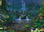 Kostenlose animierte Bildschirmschoner - Fascinating Waterfalls - Screenshot #1