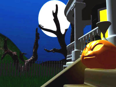 Dark Halloween Night 3D Screensaver 3.0 screenshot