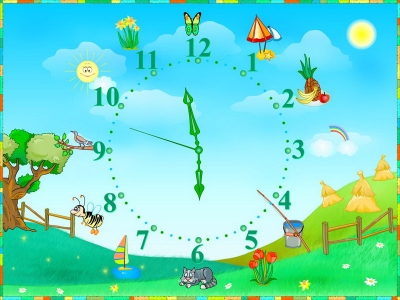 Screenshot of Seasonal Clocks Screensaver