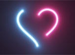 Romantic Screensaver for Windows - Shining Hearts - Screenshot #1
