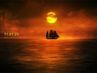 Windows 7 Twilight Ship Screensaver 1.0 full