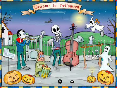 Windows 7 Welcome To Halloween Screensaver 3.0 full