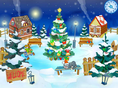 Screenshot of Christmas Yard Screensaver