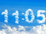 Wolken Uhr Bildschirmschoner für Windows - Blue Clouds Clock - Screenshot #2