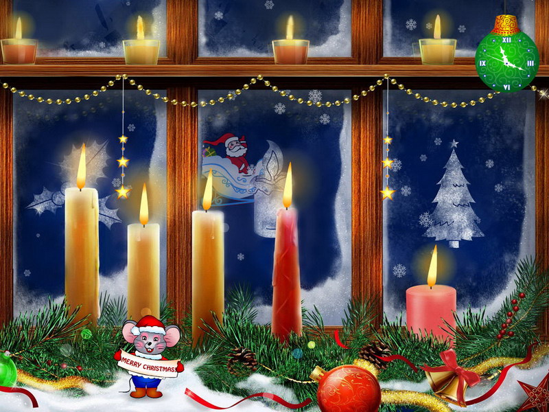 Christmas Candles Screensaver for Windows - Christmas Screensaver