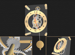 Kostenloser 3D-Bildschirmschoner - Pendulum Clock 3D - Screenshot #1