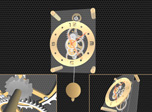 Kostenloser 3D-Bildschirmschoner - Pendulum Clock 3D - Screenshot #2