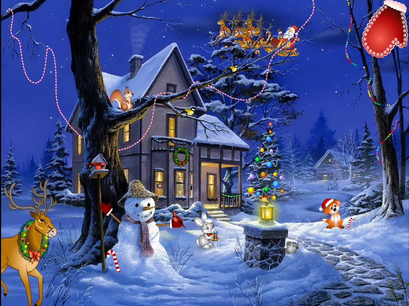 Christmas Fantasy Screensaver for Windows - Holiday Screensaver