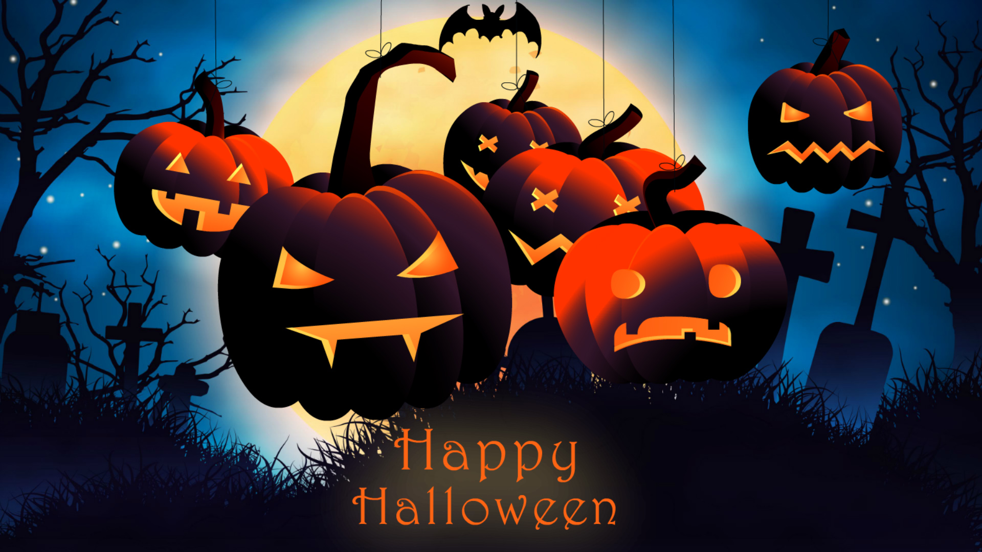 Happy Pumpkin Screensaver for Windows - Free Halloween Screensaver Download