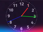 Free Neon Clock Screensaver for Windows - Neon Time - Screenshot #1