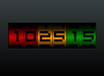 Digital clock screensaver for Windows - Numeric Clock - Screenshot #1