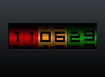 Digital clock screensaver for Windows - Numeric Clock - Screenshot #2