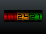 Digital clock screensaver for Windows - Numeric Clock - Screenshot #3