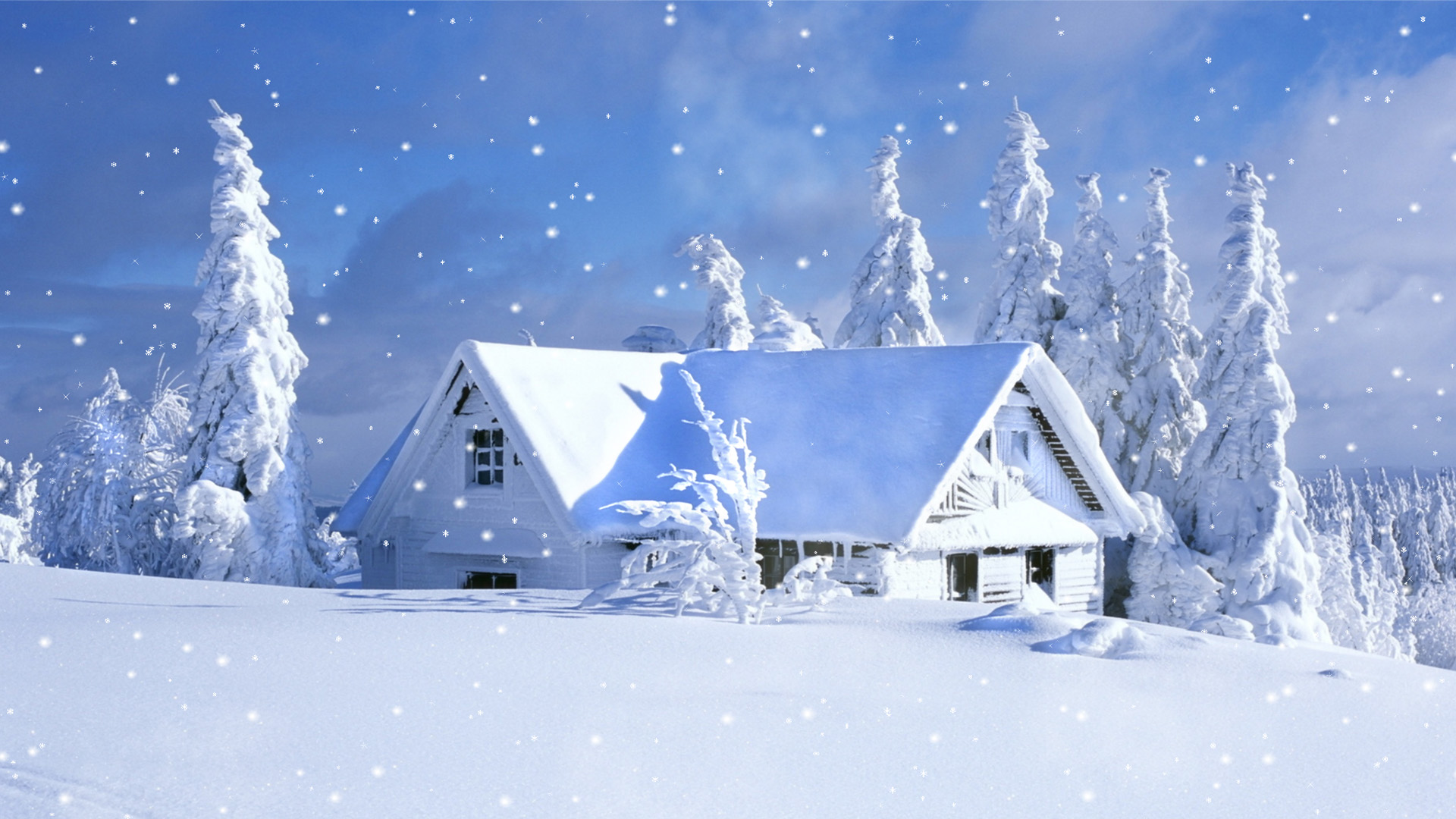 Snowfall Fantasy Screensaver for Windows - Free Snowfall Screensaver