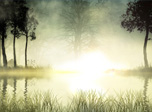 Kostenloser Sonnenaufgang-Bildschirmschoner - Sunrise Lake - Screenshot #1
