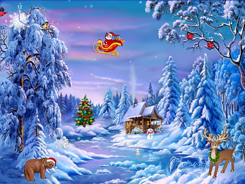 Christmas screensaver with music free download